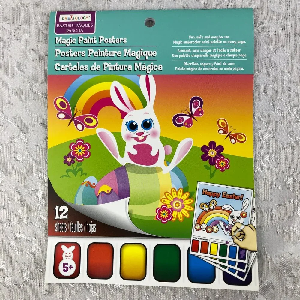 Creatology Easter Kids Craft Bundle: Foam Kits, Magic Paint, Bunnies & Eggs NOS